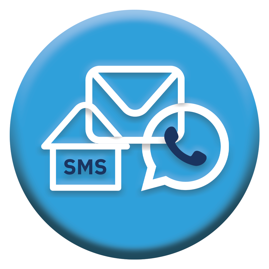 Email, WhatsApp and SMS Marketing Icon